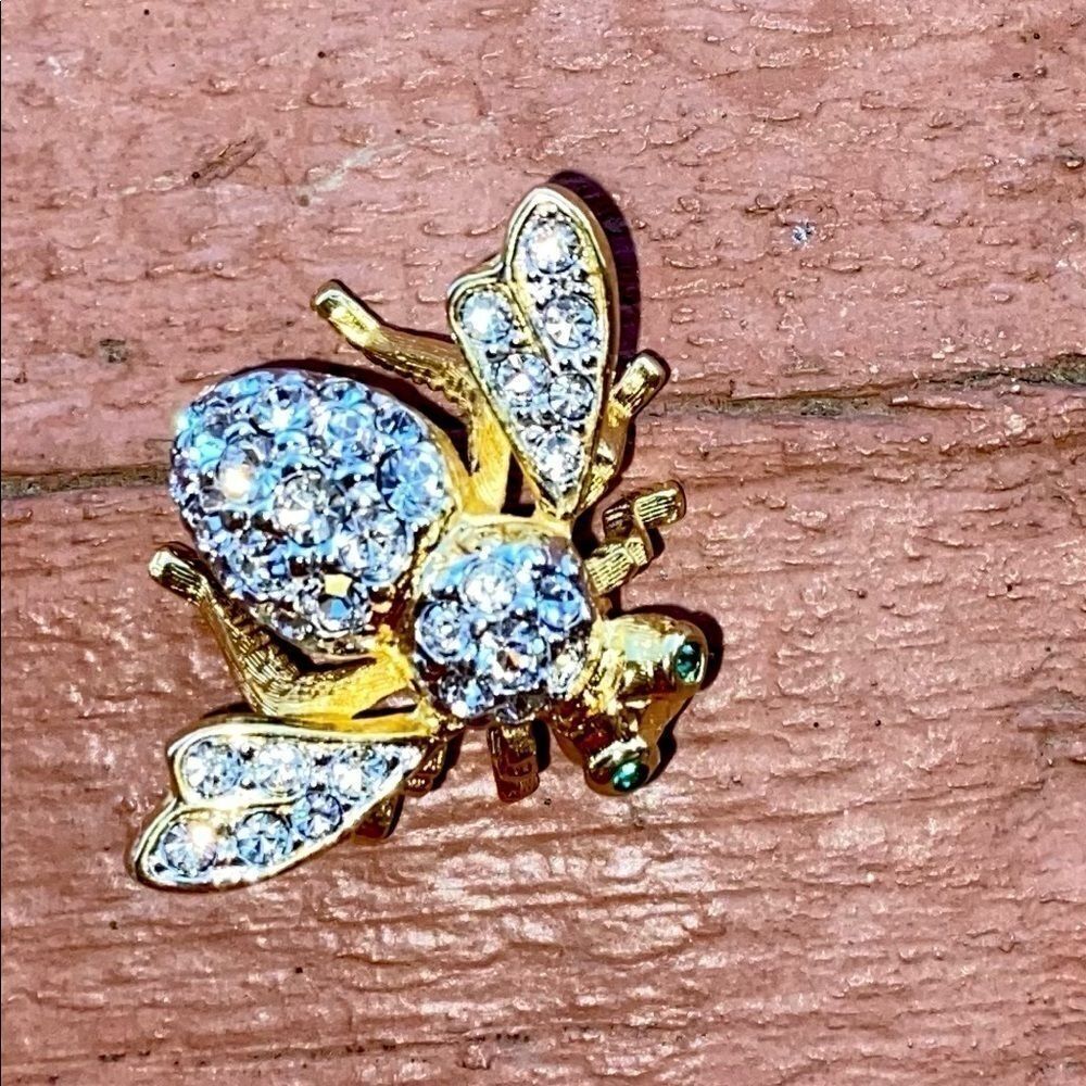 JOAN Rivers Rhinestone Bumblebee Brooch 🐝 - Picture 10 of 16